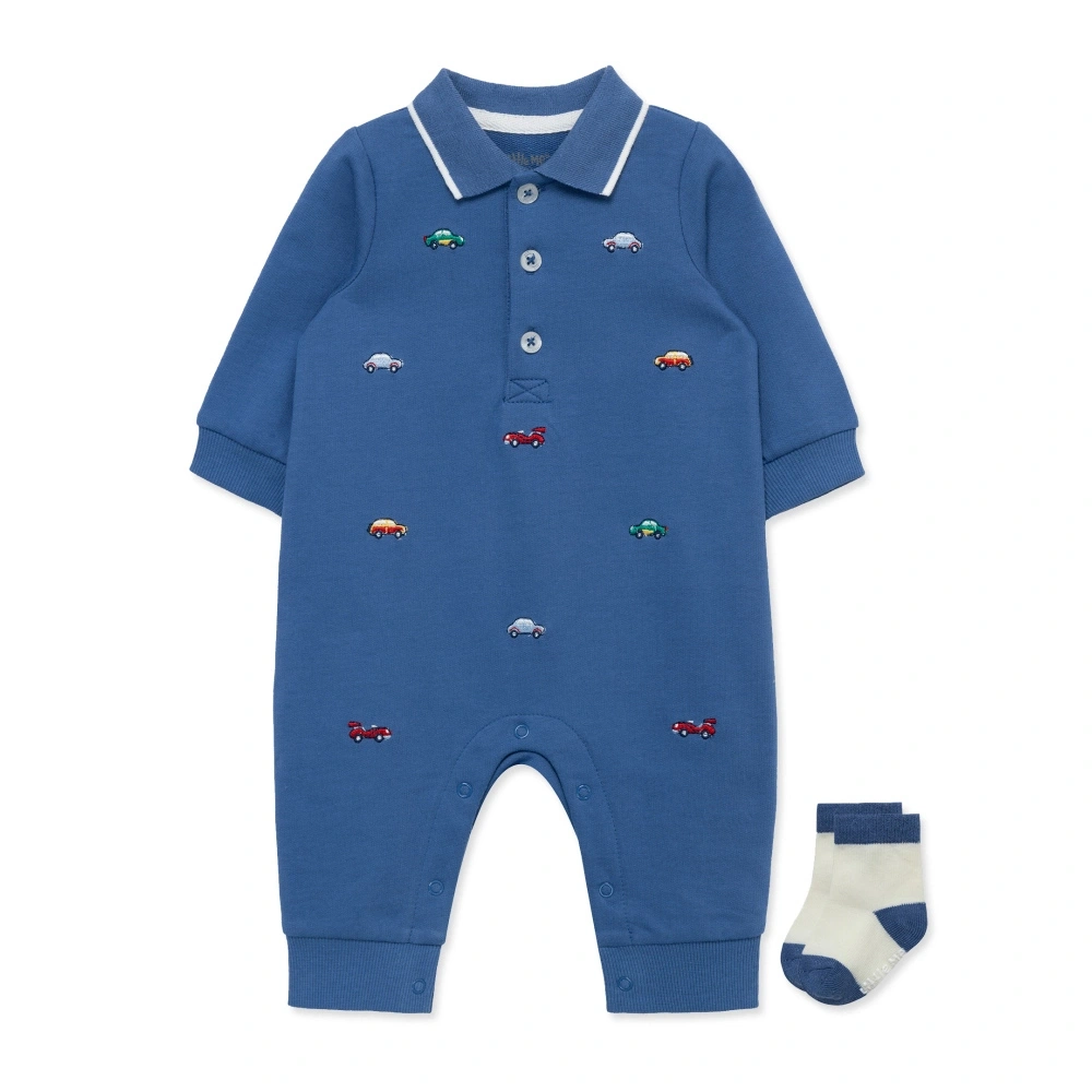 【Little Me】小車POLO兔裝/襪子