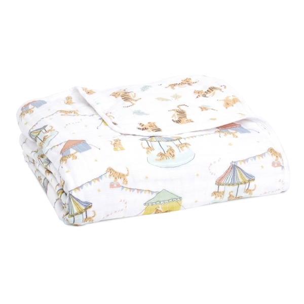 【Aden&Anais】經典四層紗厚毯/虎虎生風