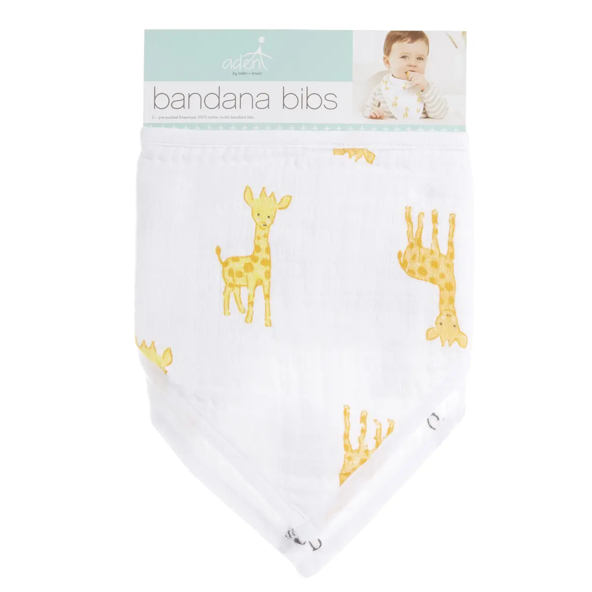 【Aden&Anais】 經典三角巾2入/沙漠動物