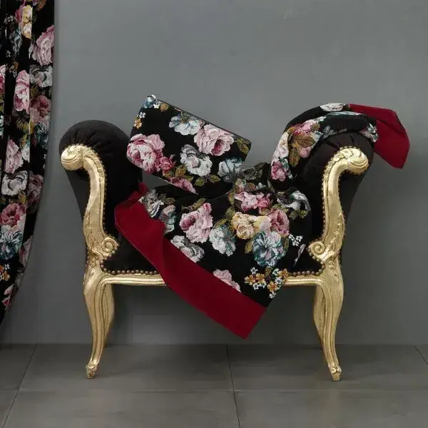 【feiler】玫瑰之夢手巾(50x100) / 黑