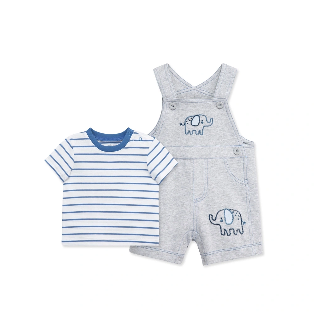 【Little Me】大象吊帶褲套裝