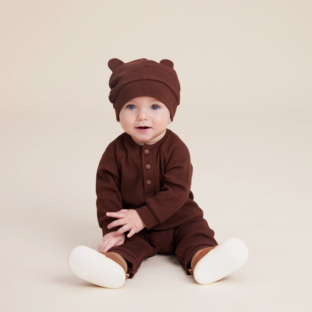 【Little Me】咖啡色兔裝/帽子