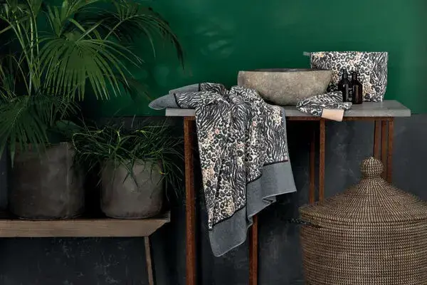 【feiler】狂野豹紋方巾(25x25)灰