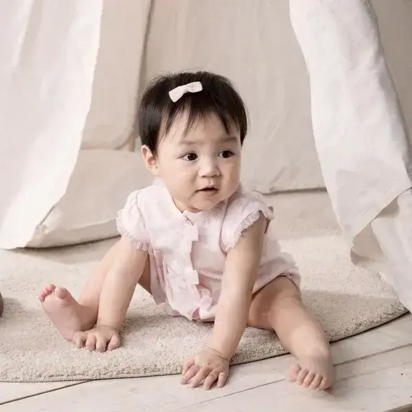 【Little Me】閃亮愛心短兔裝/髮帶