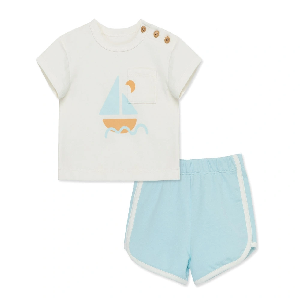【Little Me】帆船短袖上衣/褲子
