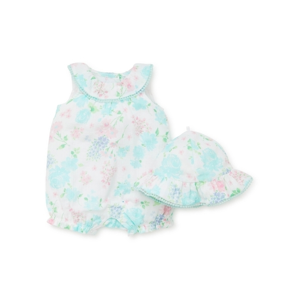 【Little Me】鮮花背心兔裝/帽