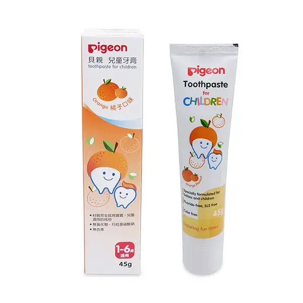 【Pigeon貝親】橘子兒童牙膏