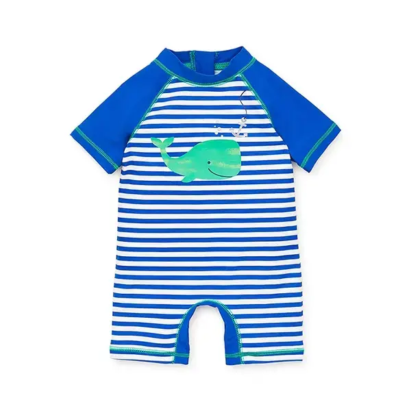 【Little Me】鯨魚連身防護泳裝