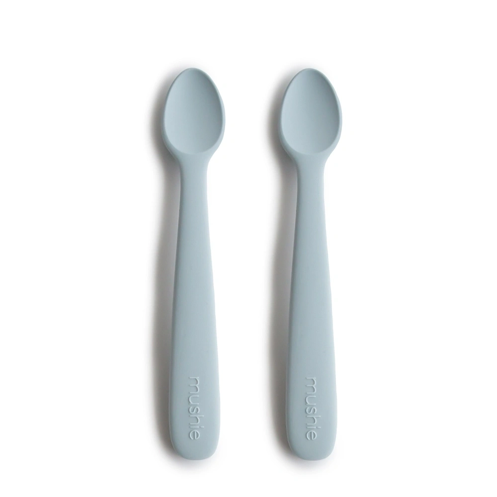 【mushie】矽膠餵食湯匙2入/淡藍