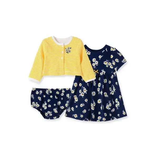 【Little Me】雛菊洋裝/襯褲/外套