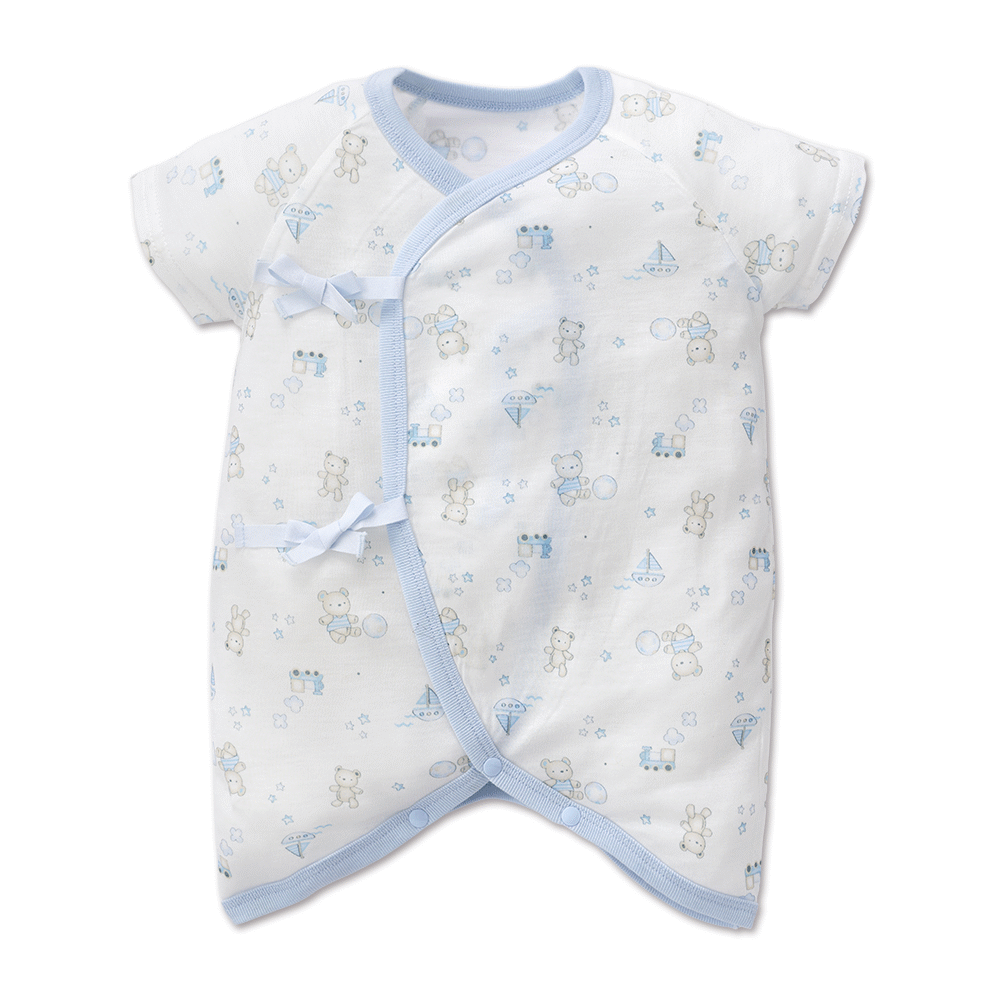 【Baby City娃娃城】天絲棉短袖初生兔裝-玩具熊／2色