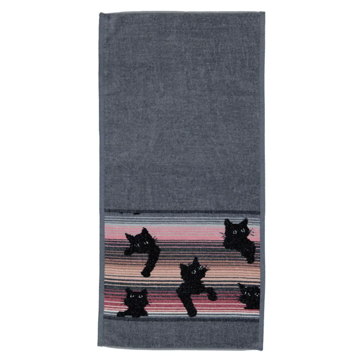 【feiler】調皮黑貓長巾(37x80)/灰