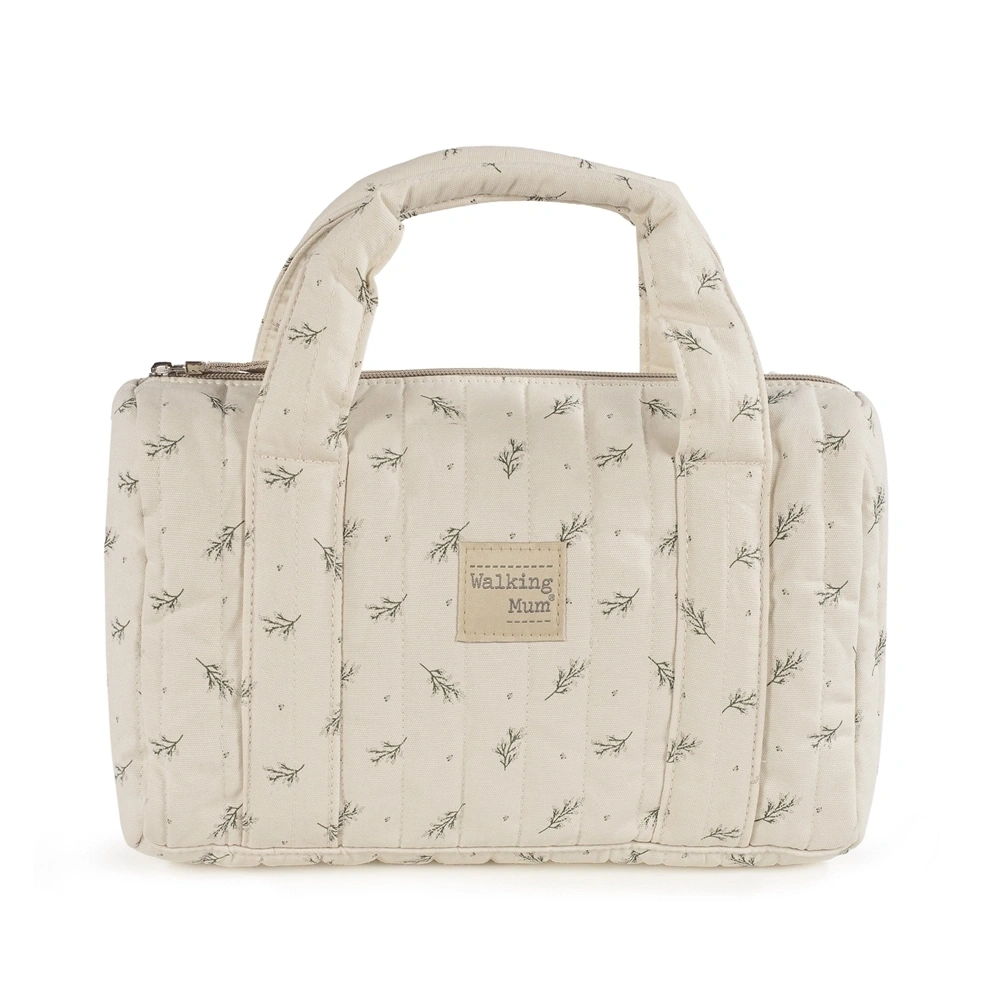 【Walking Mum】多功能防潑水迷你手提包/綠葉飛舞