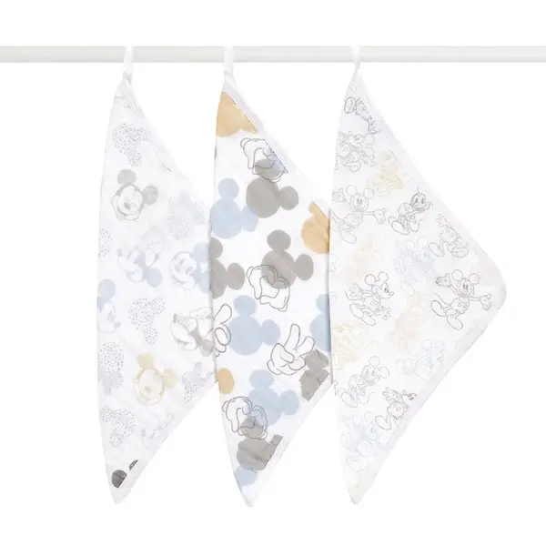 【Aden & Anais】方巾3入/魔幻米奇米妮