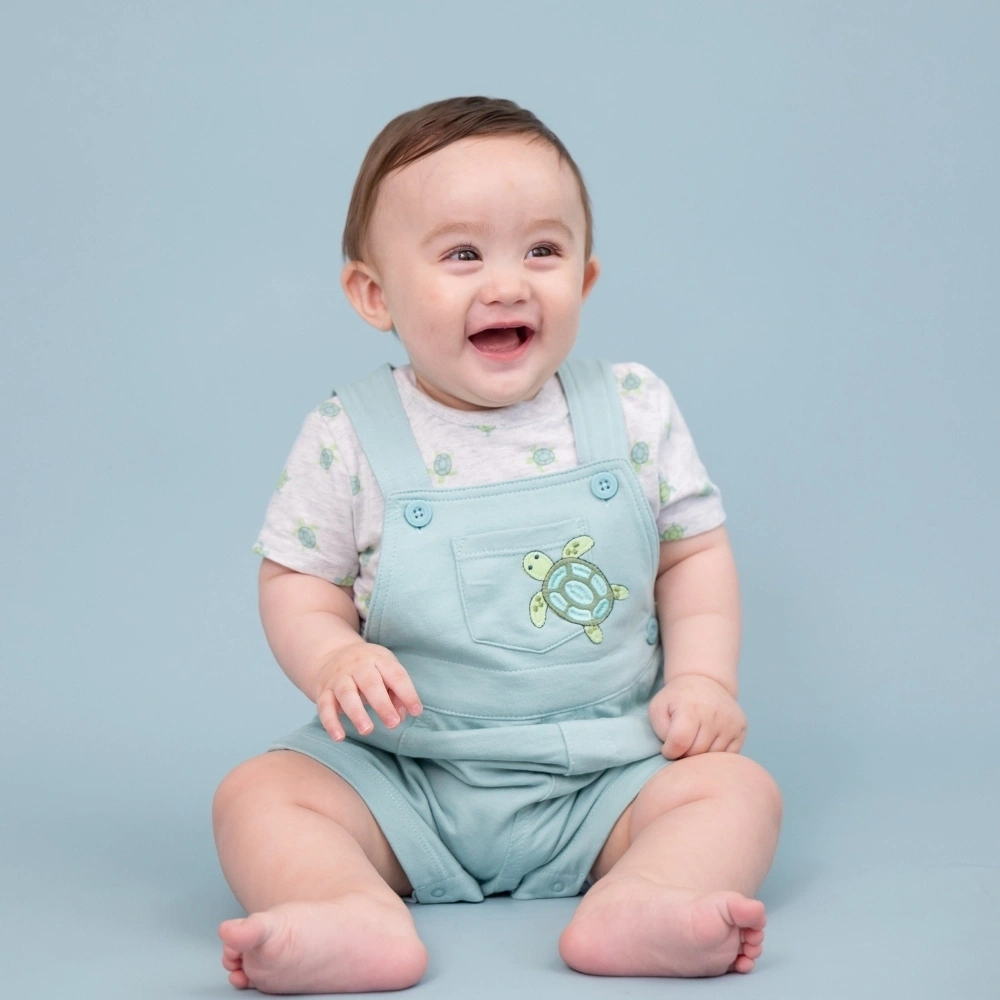 【Little Me】烏龜吊帶褲套裝