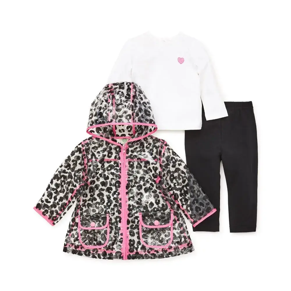 【Little Me】獵豹上衣/長褲/雨衣3件組