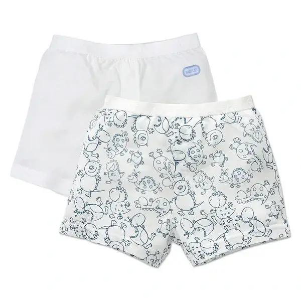 【Baby City娃娃城】塗鴉天絲男內褲2入(深藍/白)