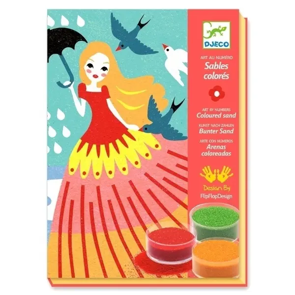 【DJECO智荷】沙畫藝術/女孩兒的一天