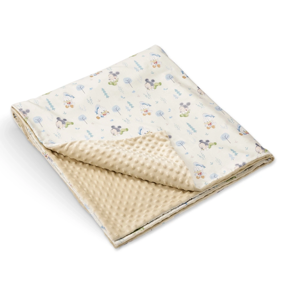 【Baby City娃娃城】唐老鴨米奇造型石墨烯暖豆毯