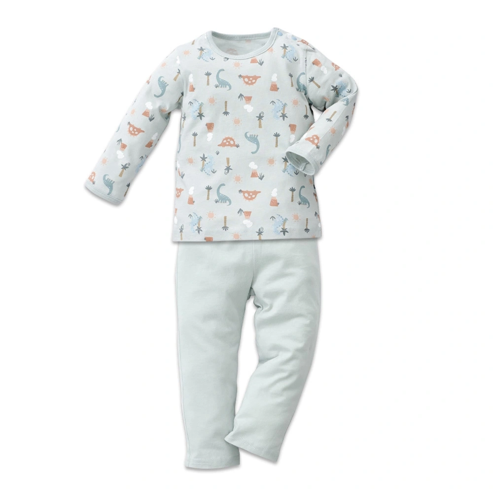 【Baby City娃娃城】美棉長袖肩開套裝/侏儸紀恐龍