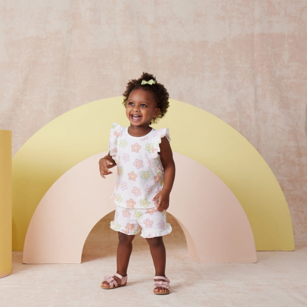 【Little Me】花朵背心上衣/褲子