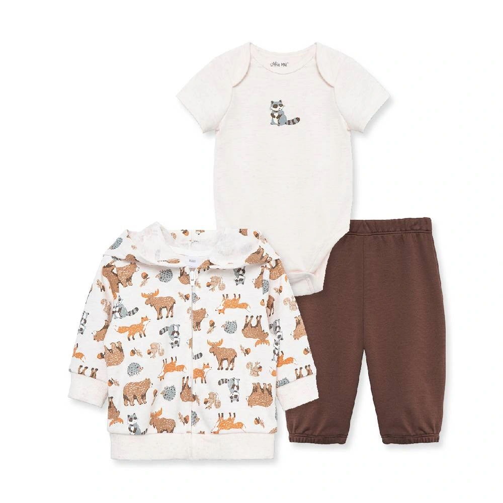 【Little Me】森林連帽外套/連身衣/褲子