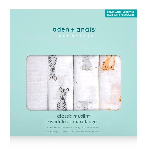 【Aden&Anais】經典多功能包巾4入/沙漠動物