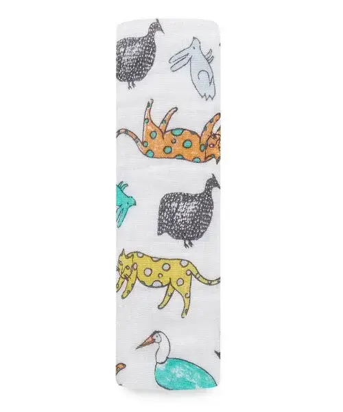 【Aden&Anais】經典多功能包巾1入/叢林野生