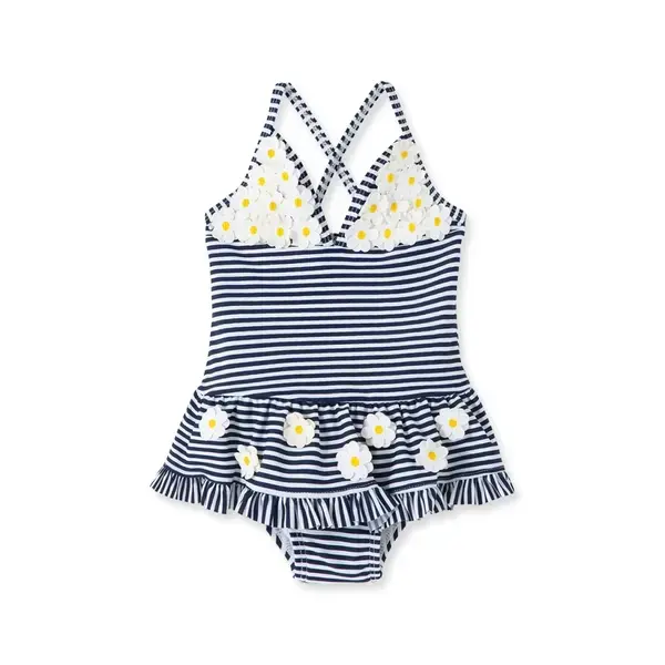 【Little Me】雛菊防護泳裝