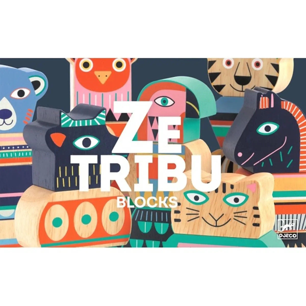 【DJECO智荷】圖騰動物積木