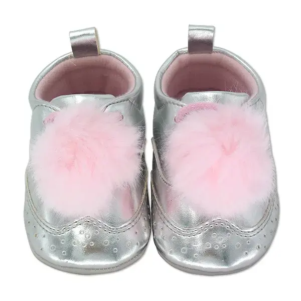 【Little Me】粉球銀色童鞋