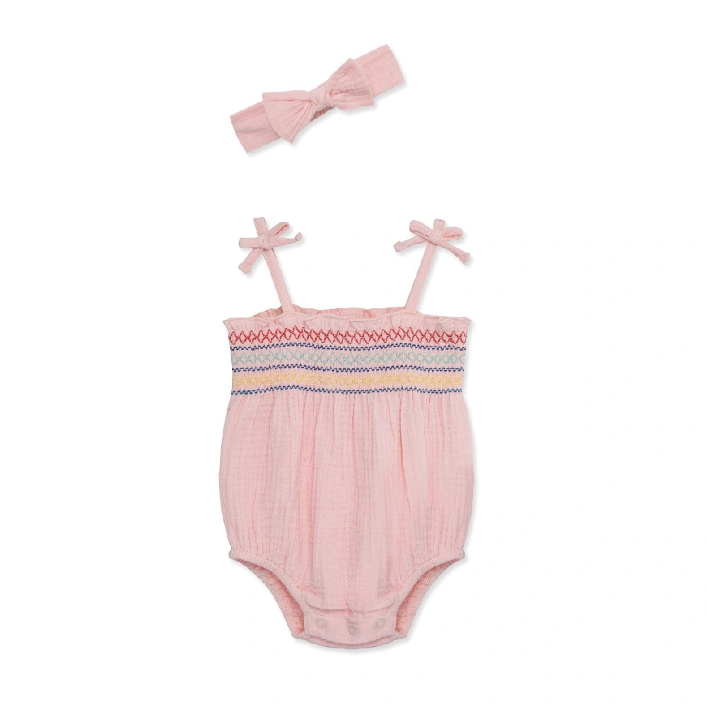 【Little Me】繽紛泡泡連身衣/髮帶