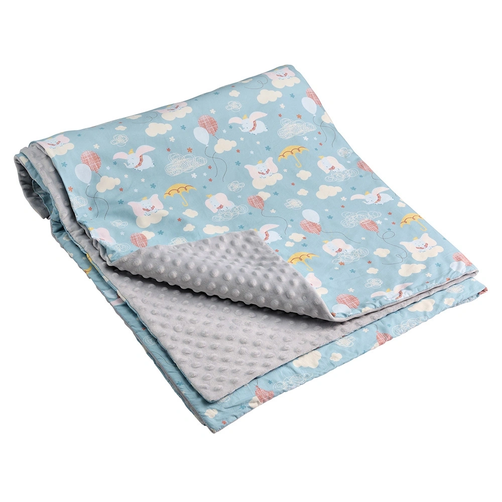 【Baby City娃娃城】小飛象造型石墨烯暖豆毯