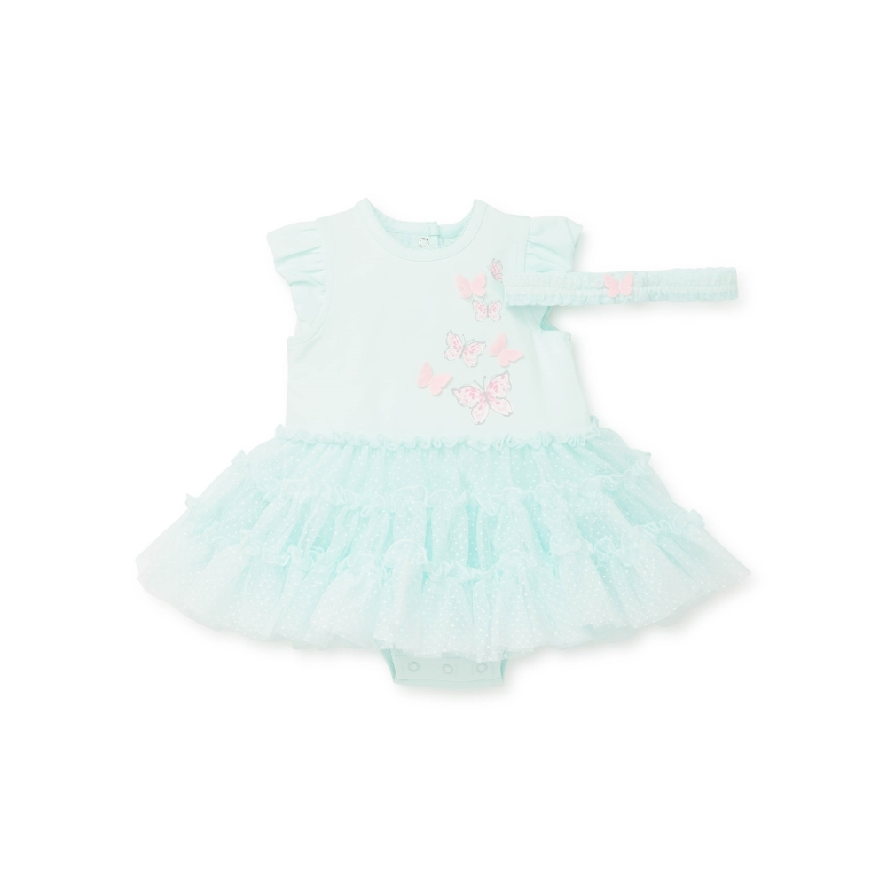 【Little Me】蝴蝶芭蕾連身衣/髮帶