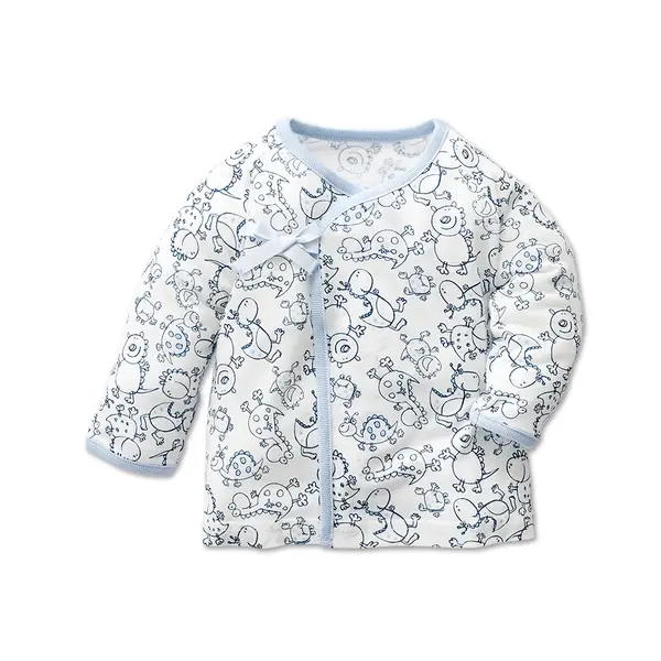 【Baby City娃娃城】長袖肚衣/圖鴉藍