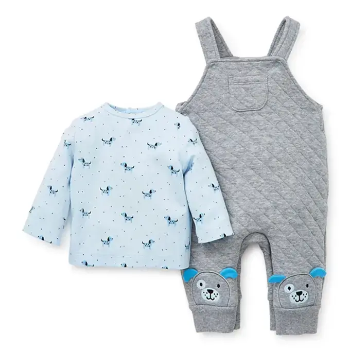 【Little Me】小狗吊帶褲套裝