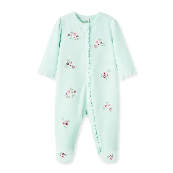 【Little Me】花園絲絨連腳兔裝