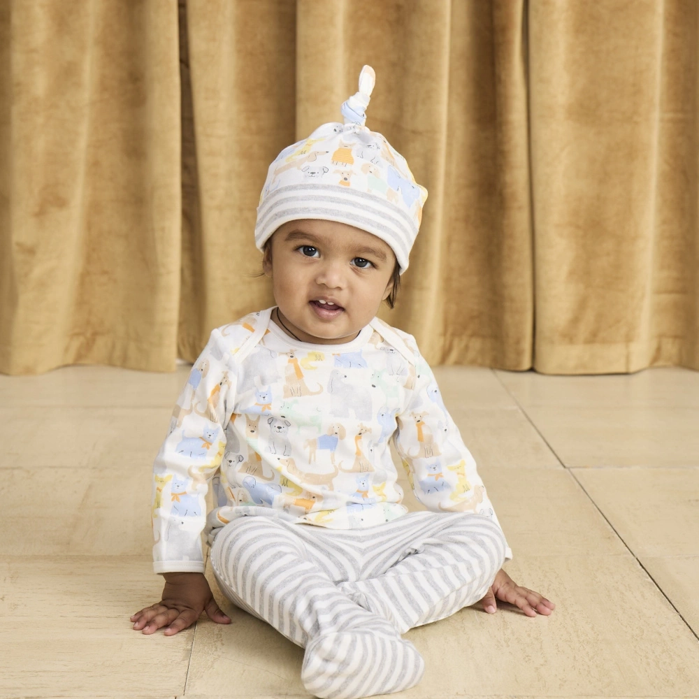 【Little Me】小狗上衣/連腳褲/帽子