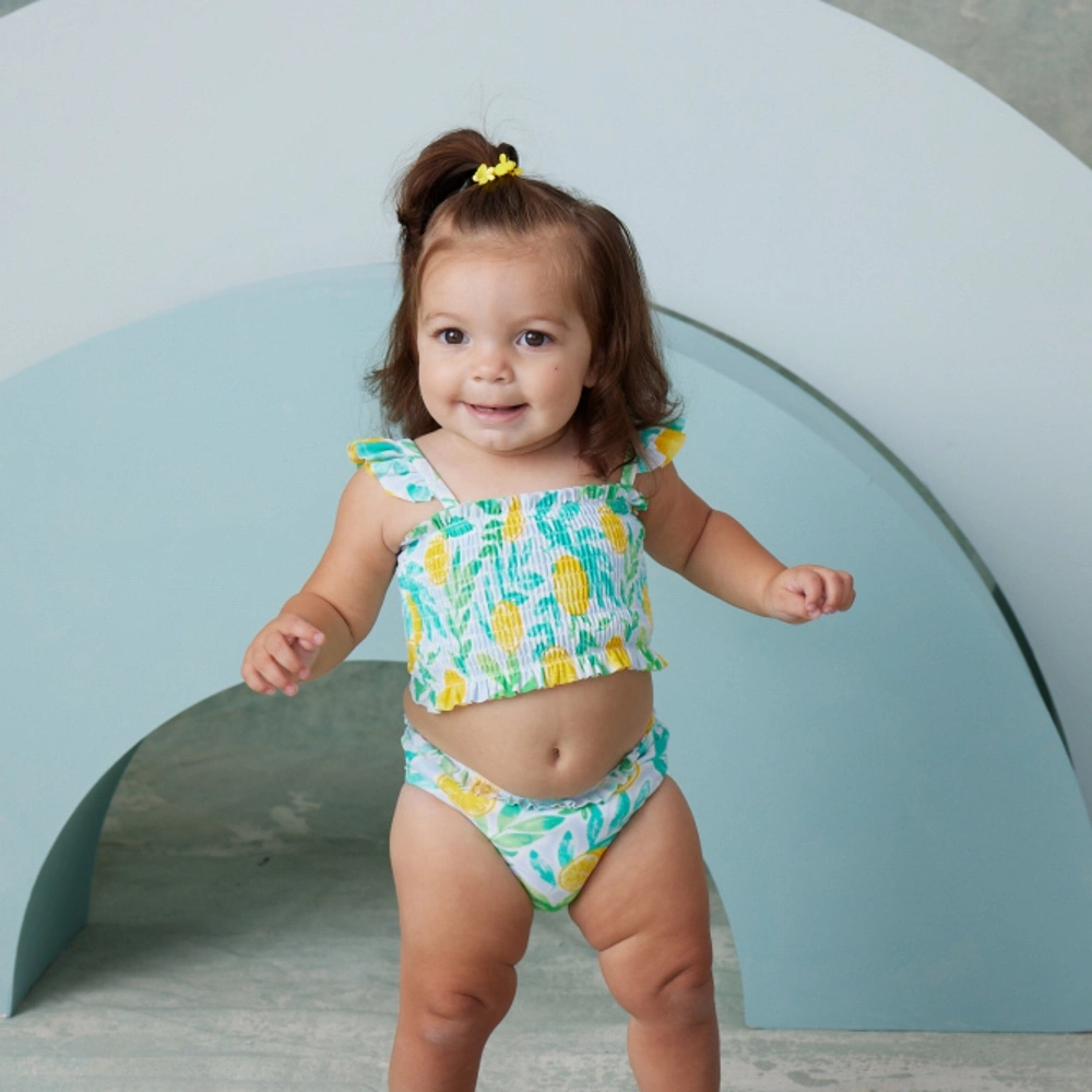 【Little Me】夏日檸檬泳裝組