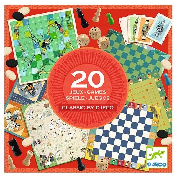 【DJECO智荷】世界經典遊戲盒／20合一