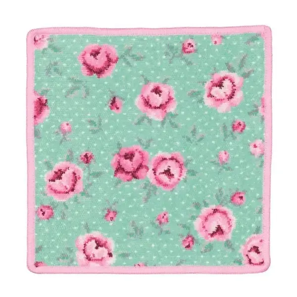 【feiler】粉紅小花方巾(25x25)粉