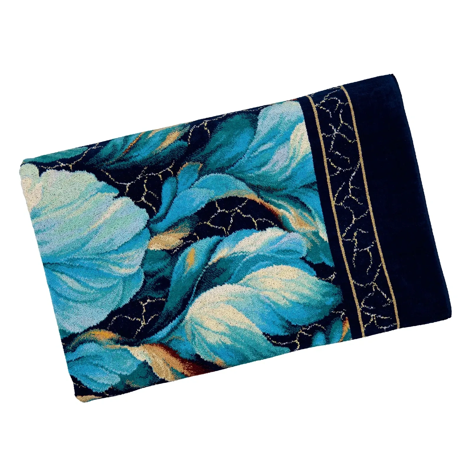 【feiler】藍羽之森披毯(150x230)深藍