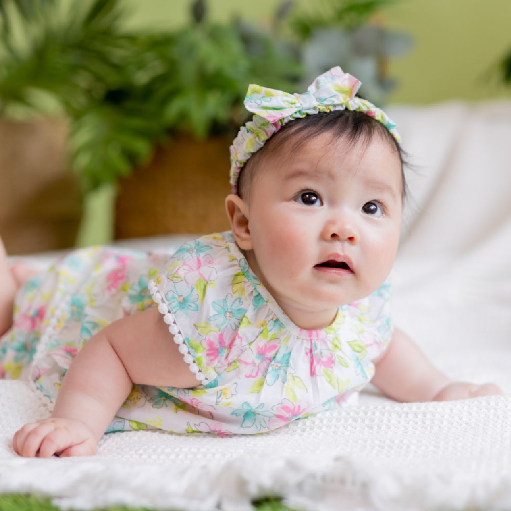 【Little Me】花開遊戲上衣/短褲/髮帶