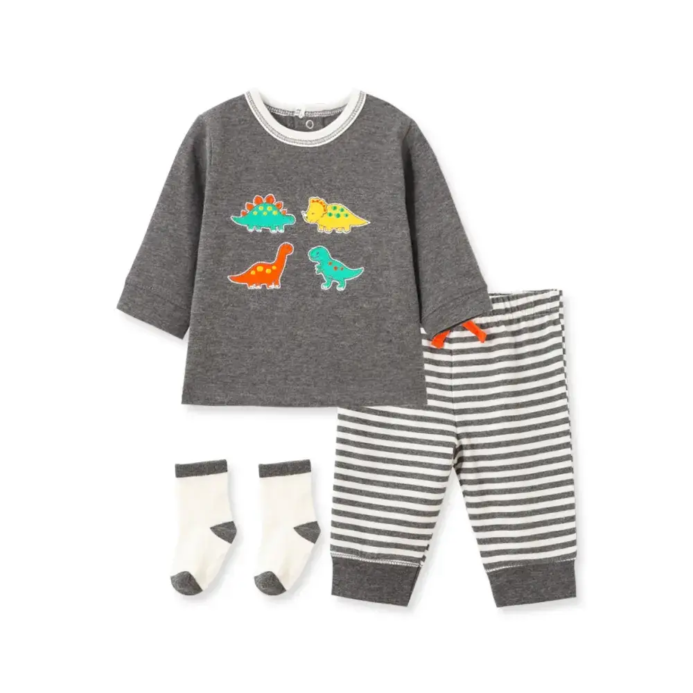 【Little Me】恐龍上衣/長褲/襪子