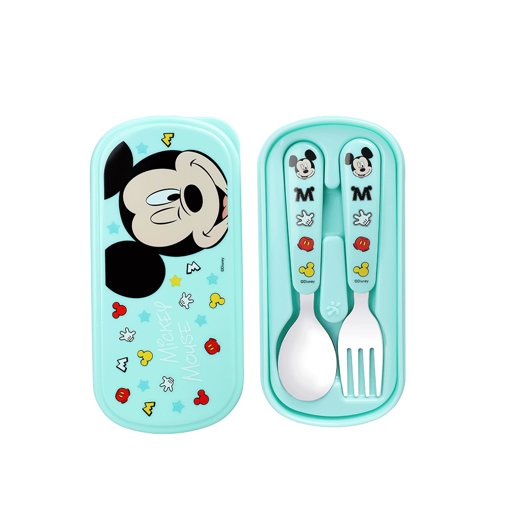 【Baby City娃娃城】迪士尼不鏽鋼餐具輕便組/多款