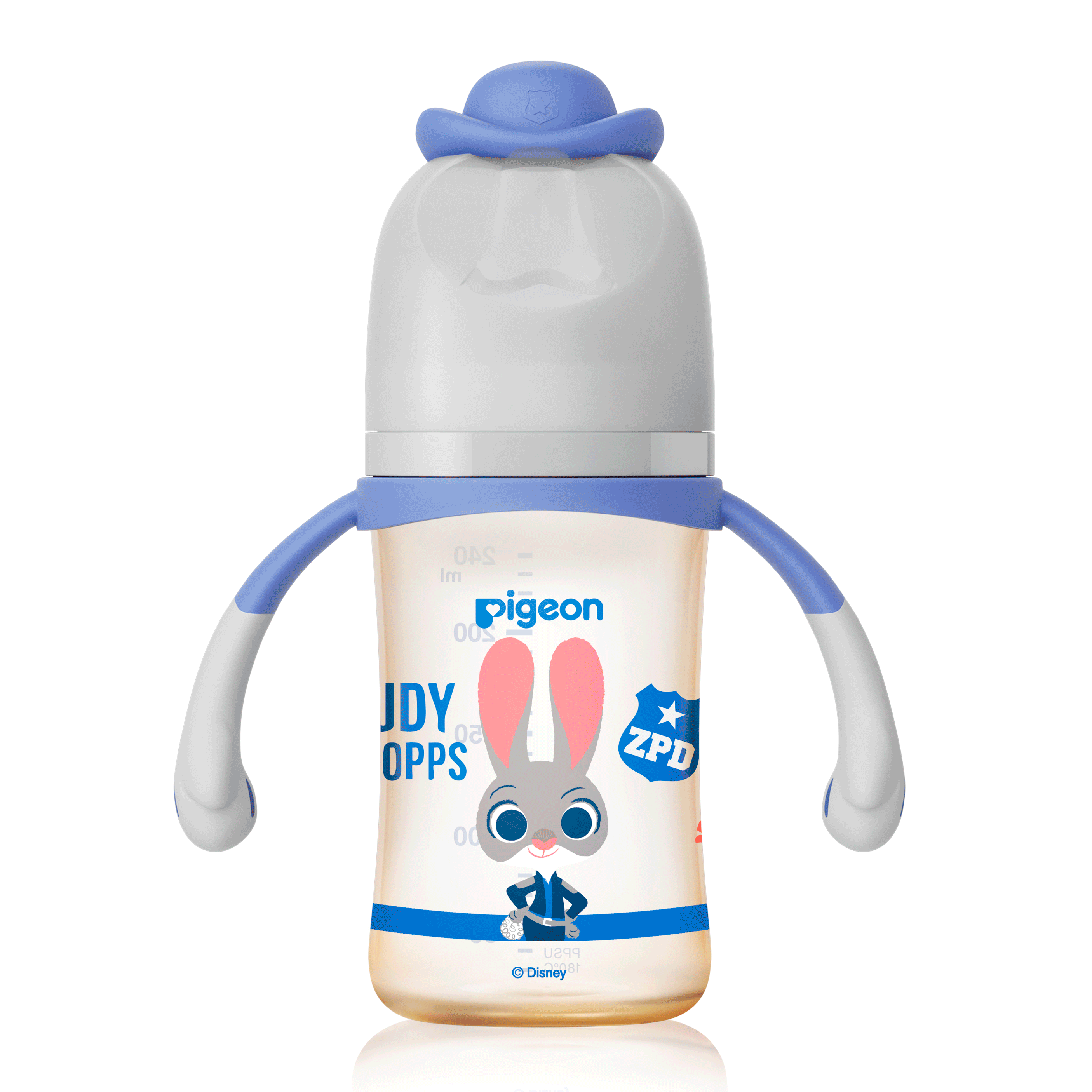 【Pigeon貝親】第三代迪士尼母乳實感PPSU奶瓶240ml/ 動物方城市