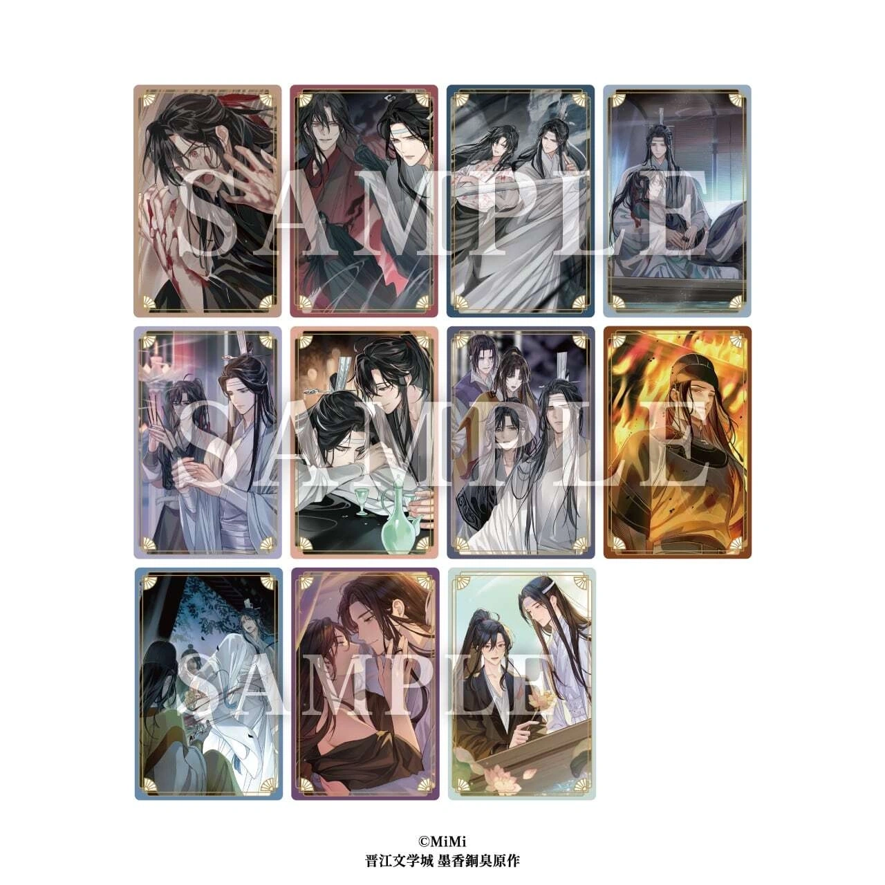 琰琰東京代購】預購日版魔道祖師附特典金屬風雙面收藏卡組燙金大河幻想