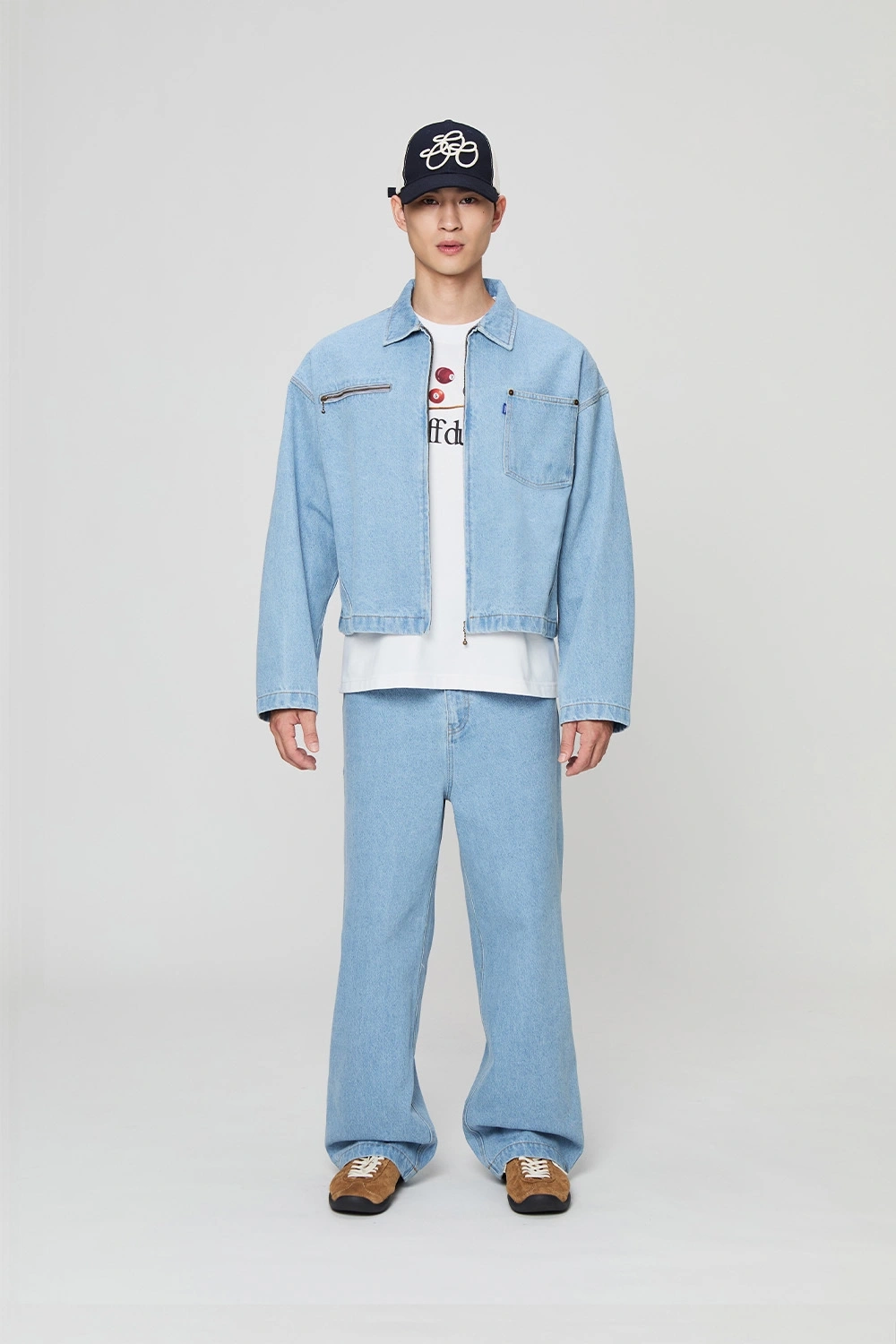 OOO DENIM ZIP JACKET DENIM